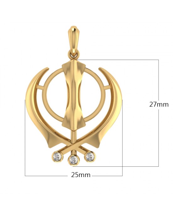 Khanda store locket design